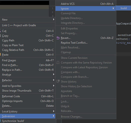 Version Control of Android Studio Project via SVN - InnovationM - Blog